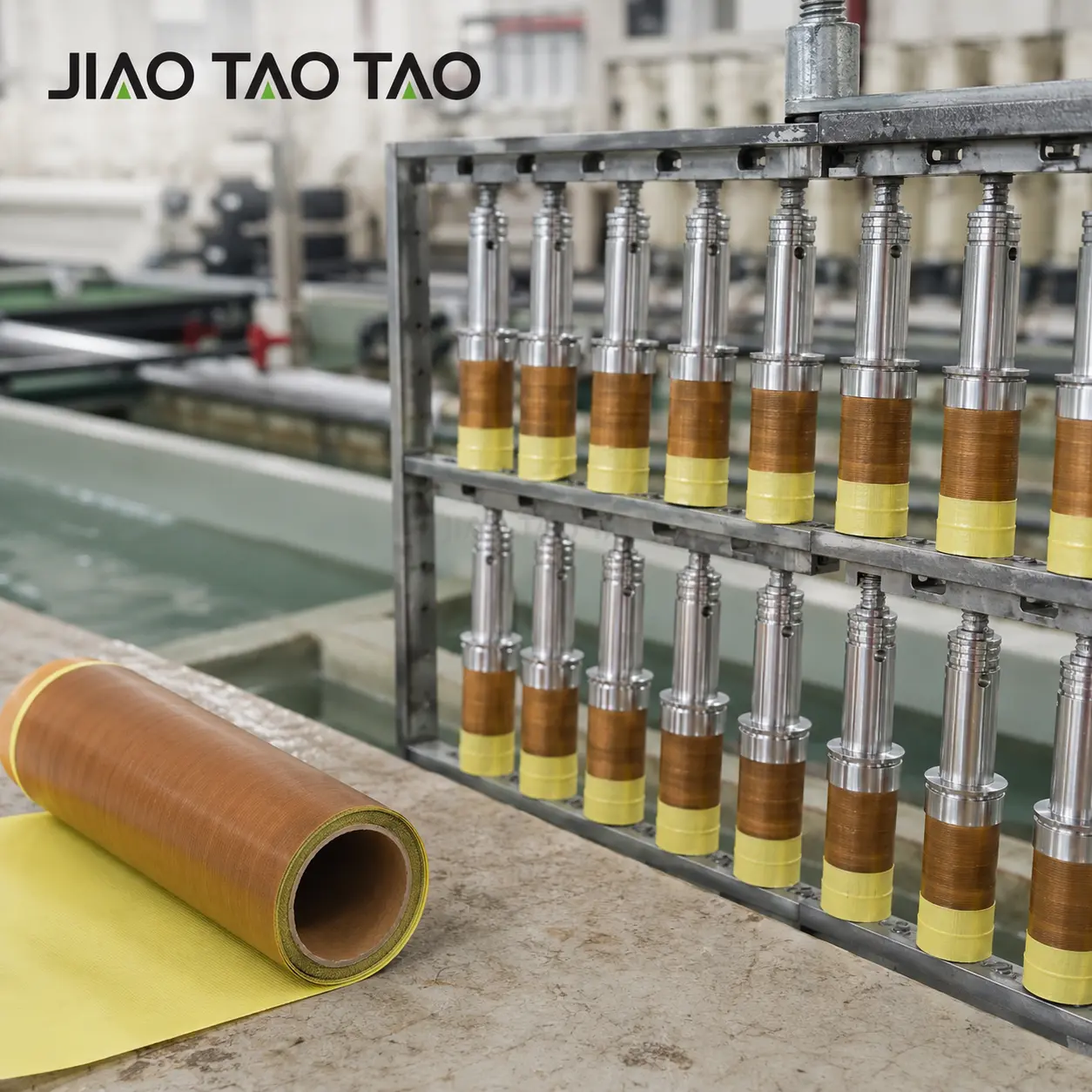 PTFE adhesive tape with release paper for industrial roller and guide protection